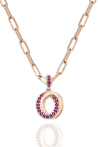 Nayra Jewelry-Spiral Kolye Pembe-Kolye-1-Milagron.com