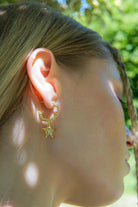 Nayra Jewelry-Starfish Hoop Küpe-Küpe-2-Milagron.com