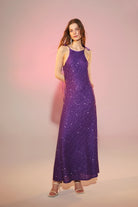 Nazlı Ceren-Addie Payetli Elbise Sparkling Grape-Elbise-1-Milagron.com