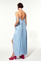 Nazlı Ceren-Adele Elbise Mavi-Elbise-4-Milagron.com