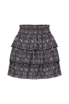 Nazlı Ceren-Amy Koton Mini Etek Kahverengi-Etek-1-Milagron.com