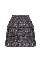 Nazlı Ceren-Amy Koton Mini Etek Kahverengi-Etek-2-Milagron.com