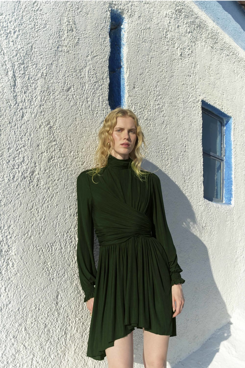 Nazlı Ceren-Austin Mini Elbise Khaki-Elbise-2-Milagron.com