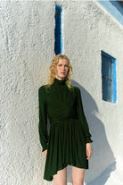 Nazlı Ceren-Austin Mini Elbise Khaki-Elbise-2-Milagron.com