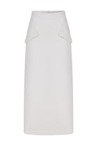 Nazlı Ceren-Aveline Midi Etek Beyaz-Etek-7-Milagron.com