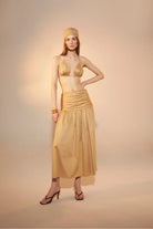 Nazlı Ceren-Birdie Midi Etek Apple Cinnamon-Etek-1-Milagron.com