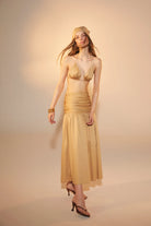 Nazlı Ceren-Birdie Midi Etek Apple Cinnamon-Etek-2-Milagron.com