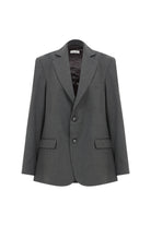 Nazlı Ceren-Boxy Blazer Gri-Ceket-1-Milagron.com