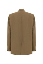 Nazlı Ceren-Boxy Oversize Blazer Haki-Ceket-2-Milagron.com