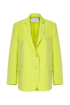 Nazlı Ceren-Boxy Oversize Blazer Lime-Ceket-1-Milagron.com