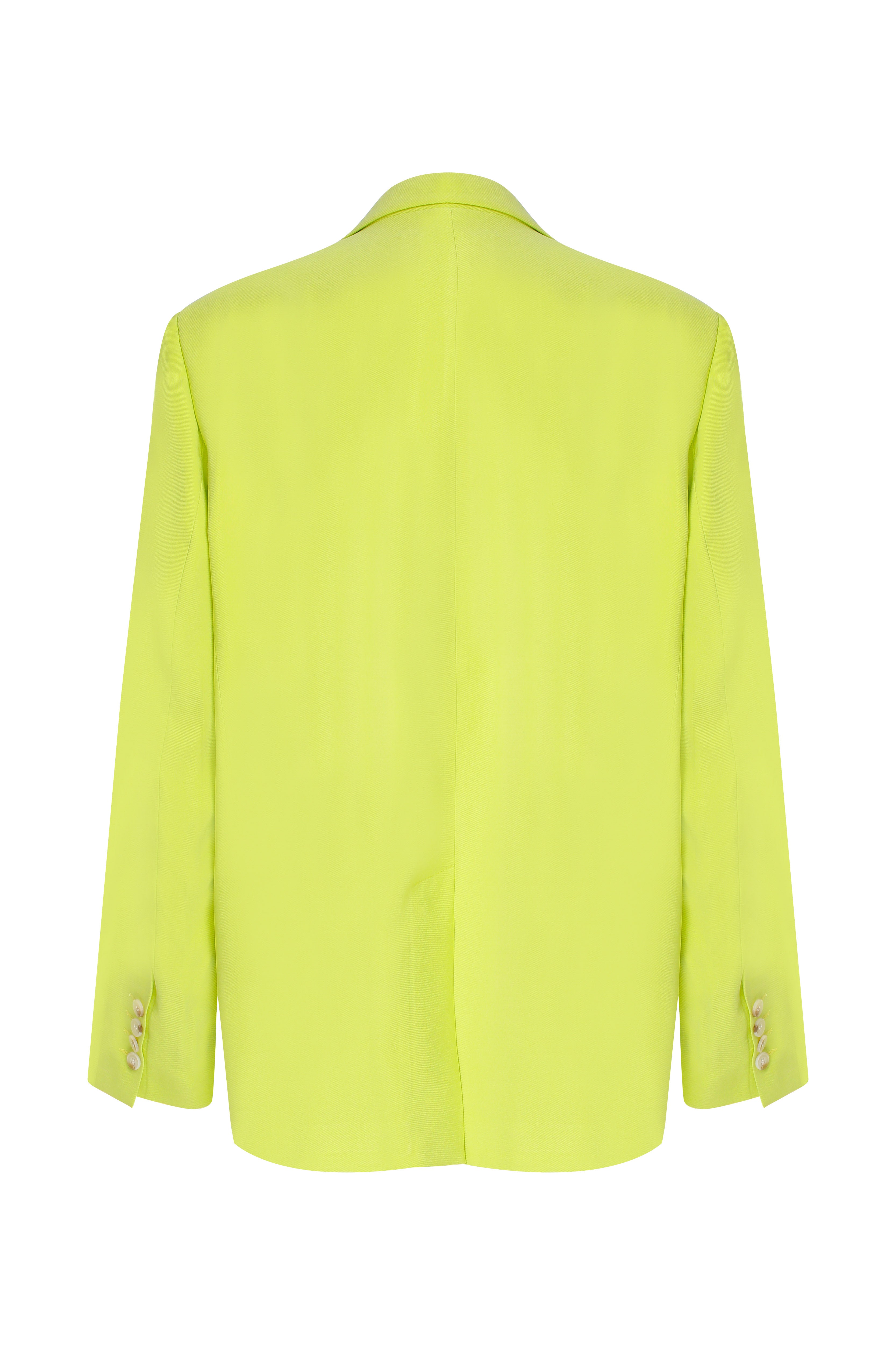 Nazlı Ceren-Boxy Oversize Blazer Lime-Ceket-2-Milagron.com