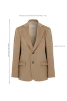 Nazlı Ceren-Boxy Oversize Yün Blazer Camel-Ceket-9-Milagron.com