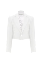 Nazlı Ceren-Boxy Saten Kısa Ceket-Ceket-1-Milagron.com