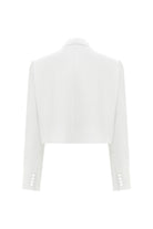 Nazlı Ceren-Boxy Saten Kısa Ceket-Ceket-2-Milagron.com