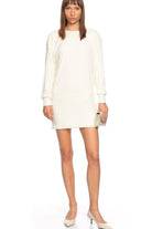 Nazlı Ceren-Brena Payetli Mini Elbise White-Elbise-2-Milagron.com