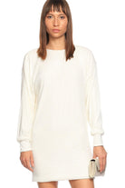 Nazlı Ceren-Brena Payetli Mini Elbise White-Elbise-3-Milagron.com