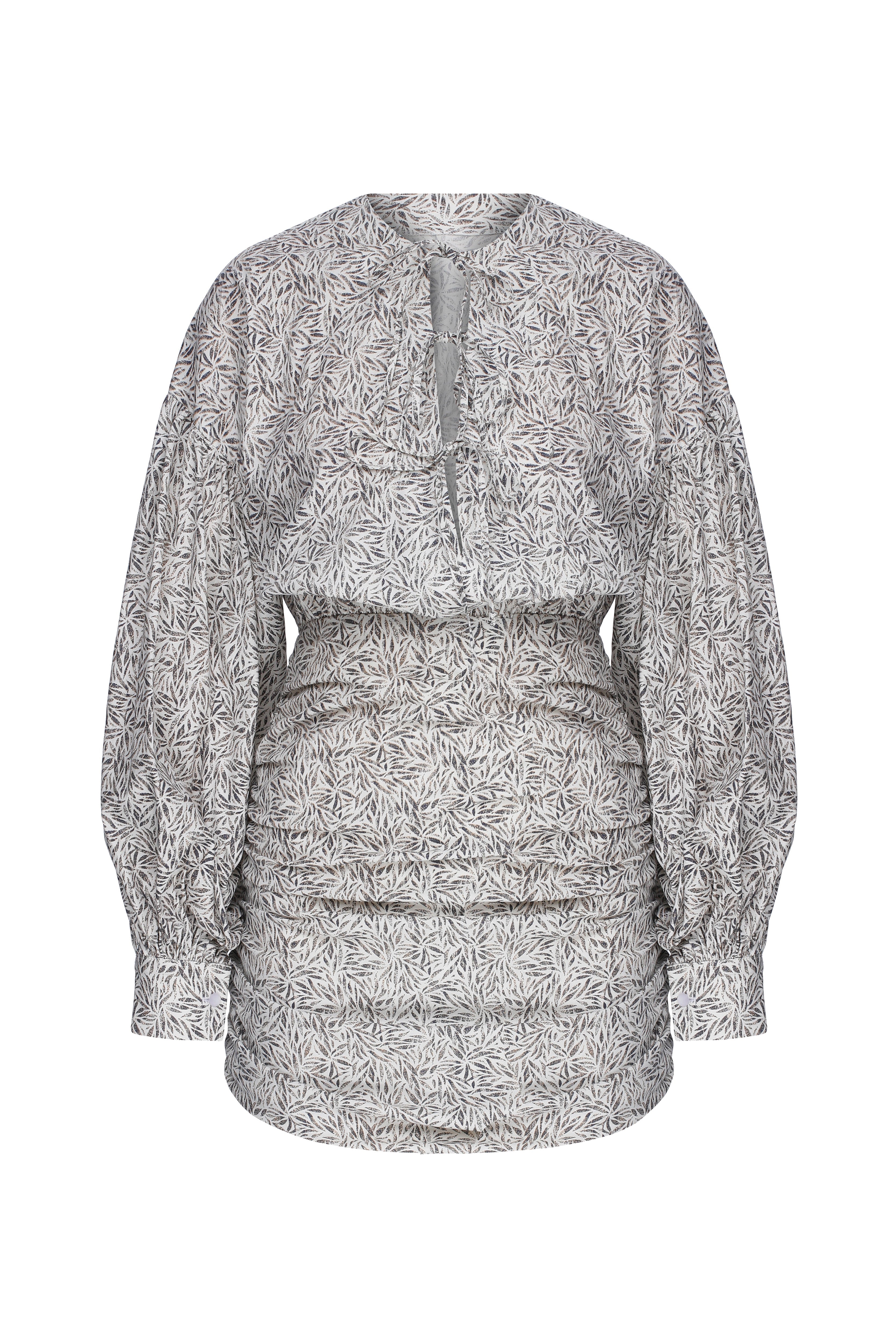 Nazlı Ceren-Carlotte Mini Koton Elbise Beyaz-Elbise-1-Milagron.com