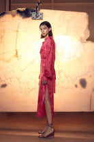 Nazlı Ceren-Cassin Jakarlı Gömlek Elbise-Elbise-4-Milagron.com