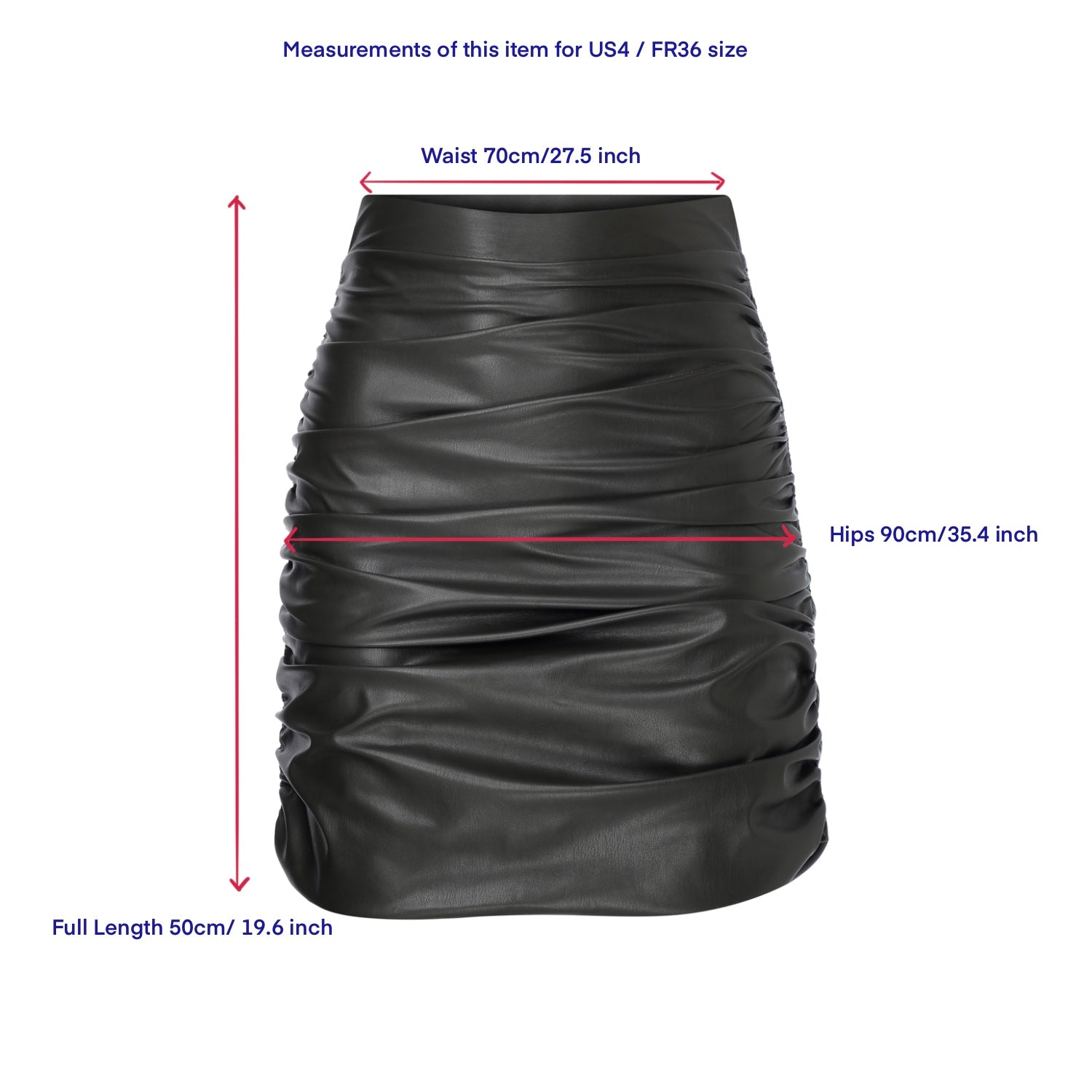 Nazlı Ceren-Chels Vegan Deri Mini Etek Dark Brown-Etek-4-Milagron.com