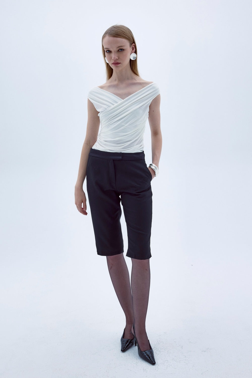 Nazlı Ceren-Cheri Jarse Bluz Beyaz-Blouse-2-Milagron.com