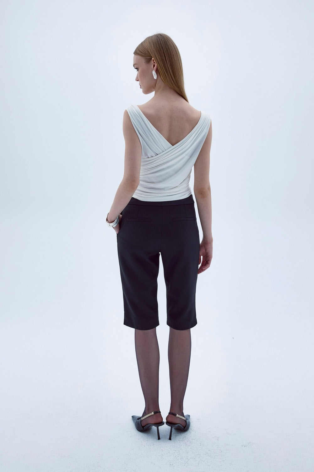 Nazlı Ceren-Cheri Jarse Bluz Beyaz-Blouse-5-Milagron.com