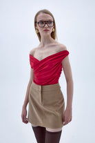 Nazlı Ceren-Cheri Jarse Bluz Kırmızı-Bluz-5-Milagron.com