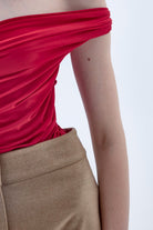 Nazlı Ceren-Cheri Jarse Bluz Kırmızı-Bluz-6-Milagron.com