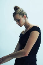 Nazlı Ceren-Cheri Jarse Bluz Siyah-T-Shirts-7-Milagron.com