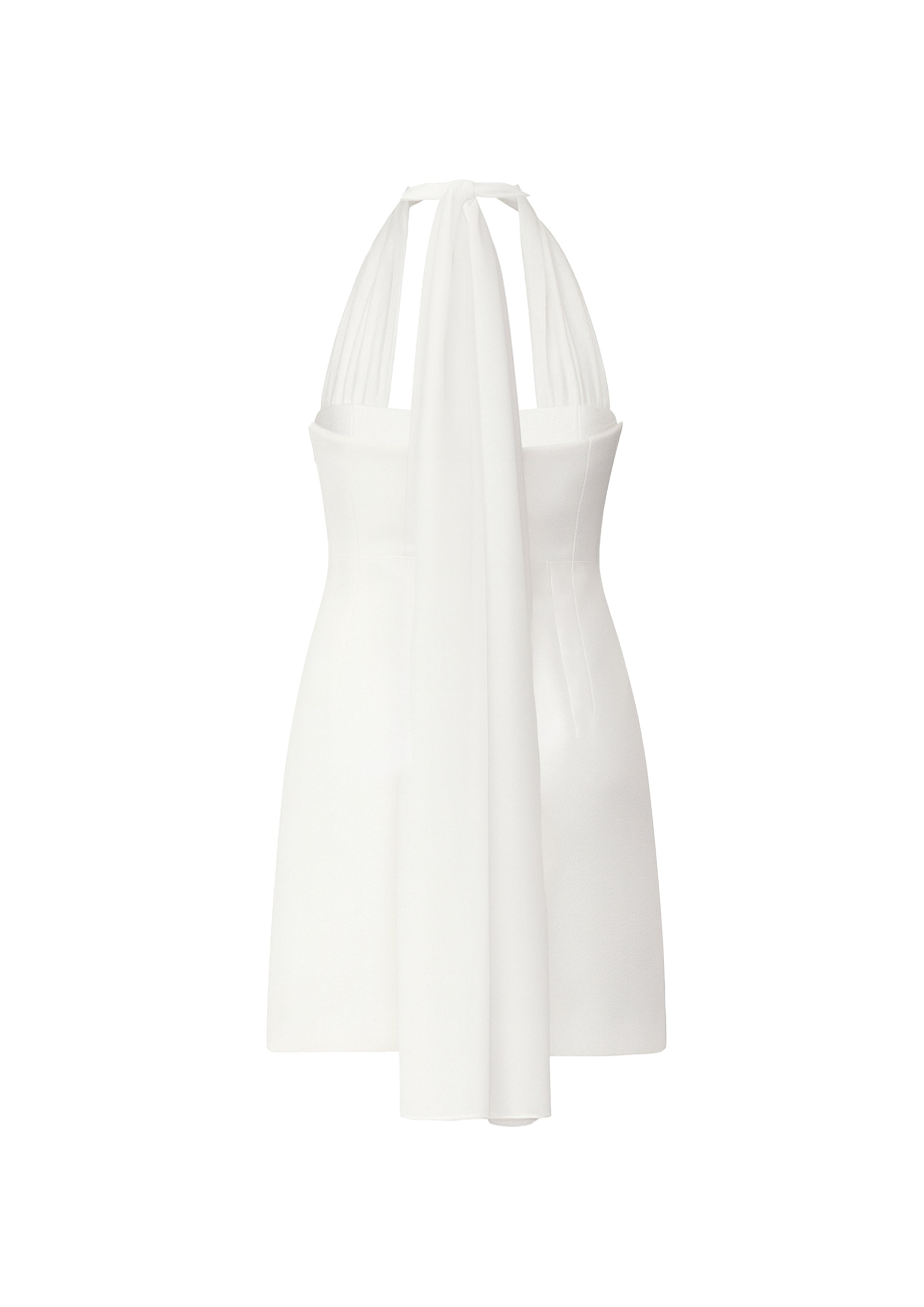 Clarine Mini Elbise Beyaz