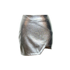 Nazlı Ceren-Dian Asimetrik Vegan Deri Mini Etek-Etek-2-Milagron.com