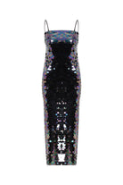 Nazlı Ceren-Elaine Payetli Uzun Elbise-Elbise-2-Milagron.com