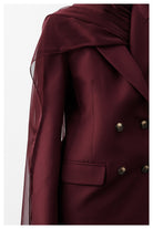 Nazlı Ceren-Elodie Blazer Bordo-Ceket-5-Milagron.com
