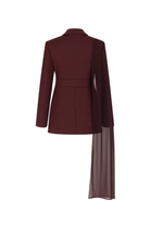 Nazlı Ceren-Elodie Blazer Bordo-Ceket-7-Milagron.com