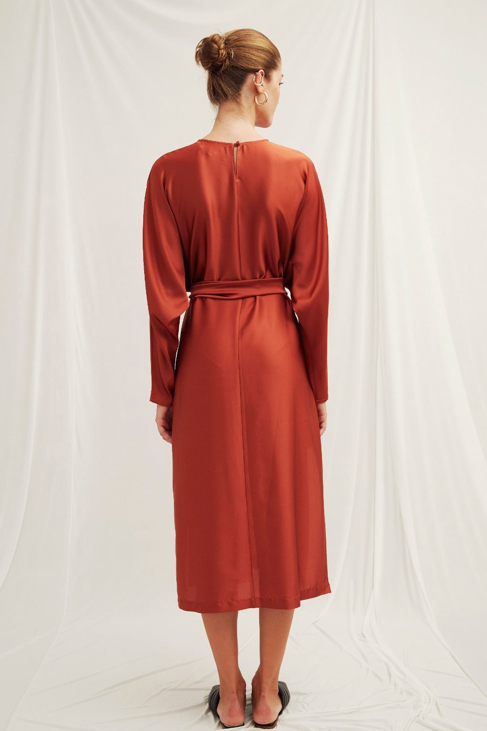 Nazlı Ceren-Etienne Saten Elbise-Elbise-5-Milagron.com