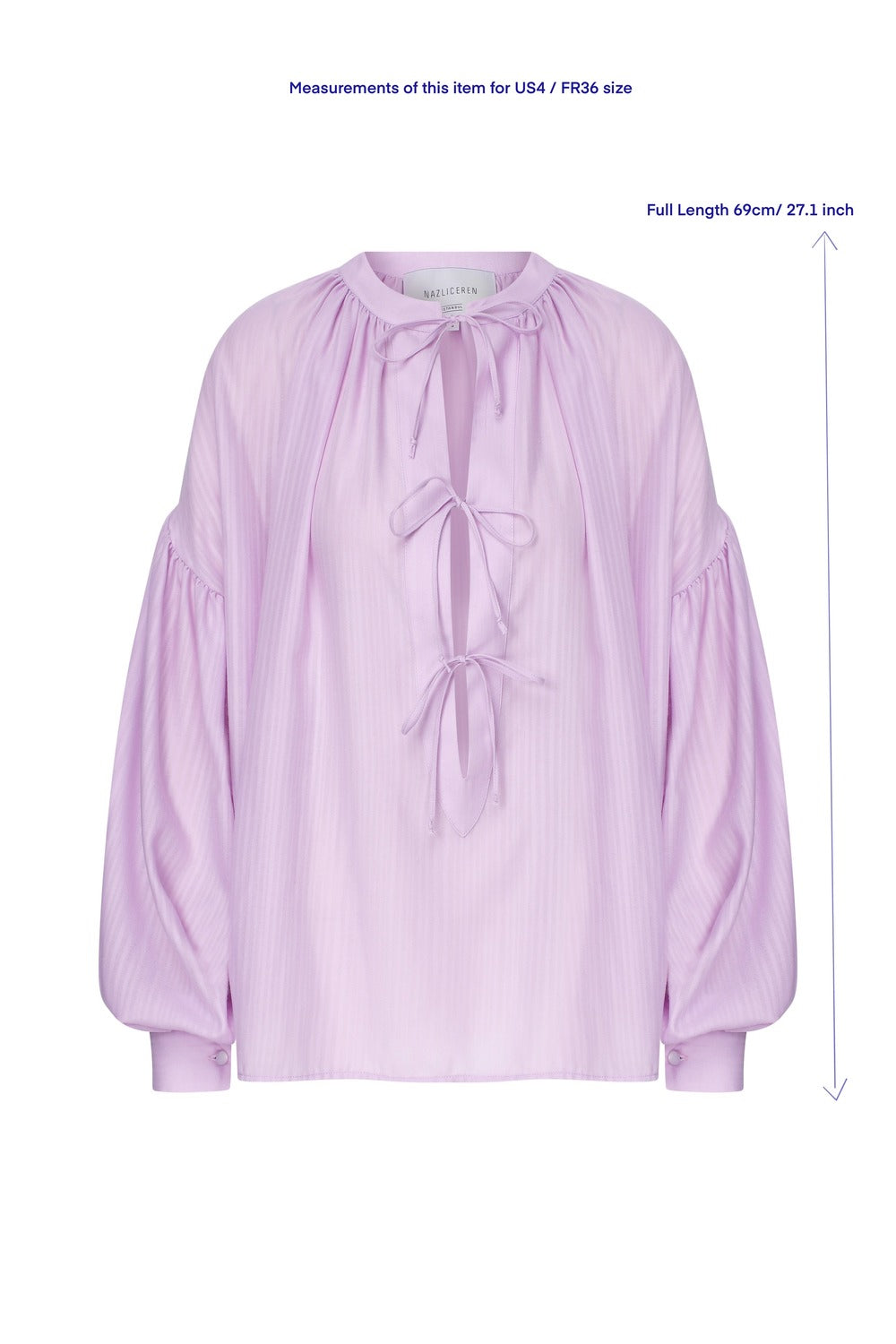 Nazlı Ceren-Eve Koton Gömlek Lilac-Gömlek-5-Milagron.com
