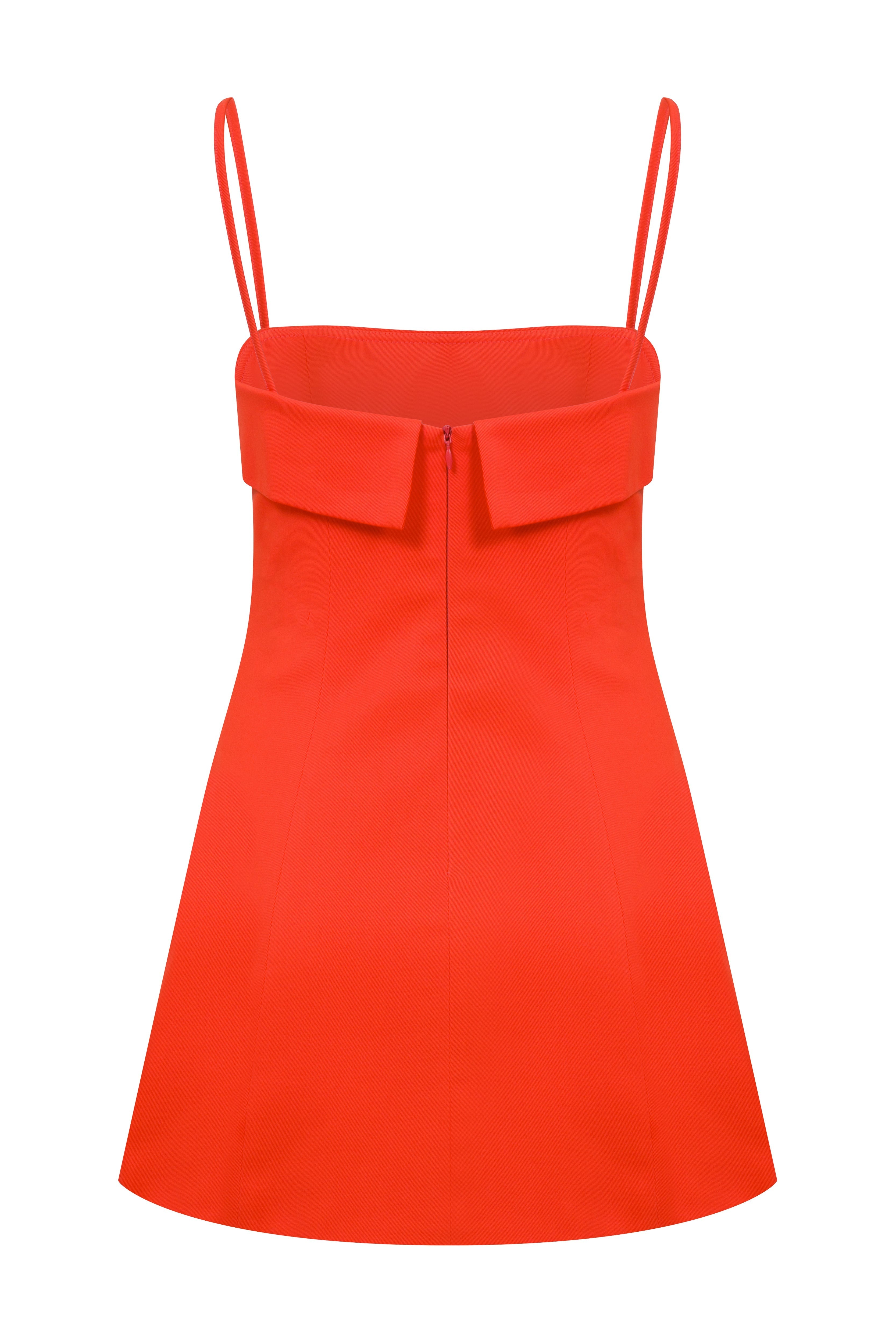 Nazlı Ceren-Gaia Koton Mini Elbise Tangerine-Elbise-2-Milagron.com