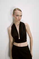 Nazlı Ceren-Ines Jarse Bluz Siyah-Büstiyer-1-Milagron.com