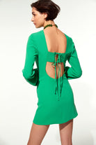 Nazlı Ceren-Ira Sırt Dekolteli Mini Elbise-Elbise-5-Milagron.com