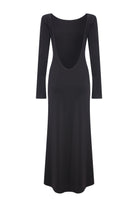 Nazlı Ceren-Iris Jarse Elbise Siyah-Elbise-6-Milagron.com