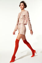 Nazlı Ceren-Irma Koton Tüvit A Kesim Mini Etek-Etek-3-Milagron.com