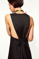 Nazlı Ceren-Jain Elbise Black-Elbise-6-Milagron.com