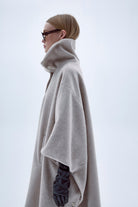 Nazlı Ceren-Jarine Yün Karışımlı Panço-Panço-5-Milagron.com