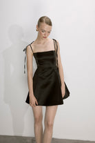 Nazlı Ceren-Juniper Mini Elbise Siyah-Elbise-1-Milagron.com