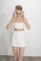 Nazlı Ceren-Lalia Krep Top Beyaz-Top-3-Milagron.com