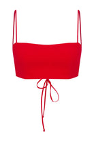 Nazlı Ceren-Lalia Krep Top Paprika Red-Top-1-Milagron.com