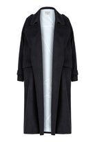 Laura Oversized Kaşmir Palto Lacivert