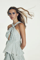 Nazlı Ceren-Laurel Koton Uzun Elbise Cannoli Cream-Elbise-4-Milagron.com