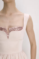 Nazlı Ceren-Leanne Saten Mini Elbise Toz Pembe-Elbise-5-Milagron.com