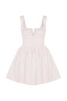 Nazlı Ceren-Leanne Saten Mini Elbise Toz Pembe-Elbise-8-Milagron.com