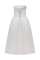 Nazlı Ceren-Lola Midi Elbise Beyaz-Elbise-5-Milagron.com